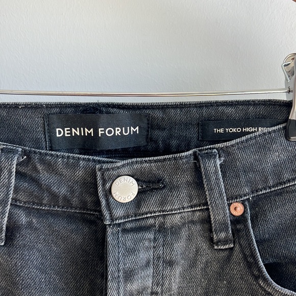 Denim Forum Yoko high rise slim black denim - Picture 2 of 5